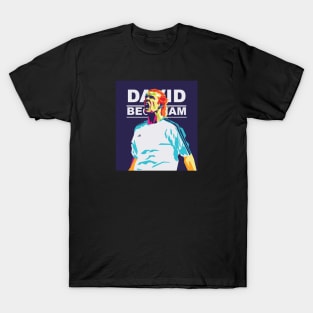 David Beckham In Wpap Art Style T-Shirt